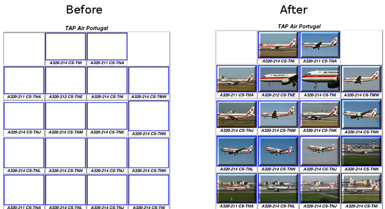 AeroPaixao website before and after improved replay