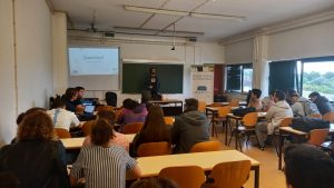 Aula no curso de Tecnologia Design e Multimédia da ESTGV
