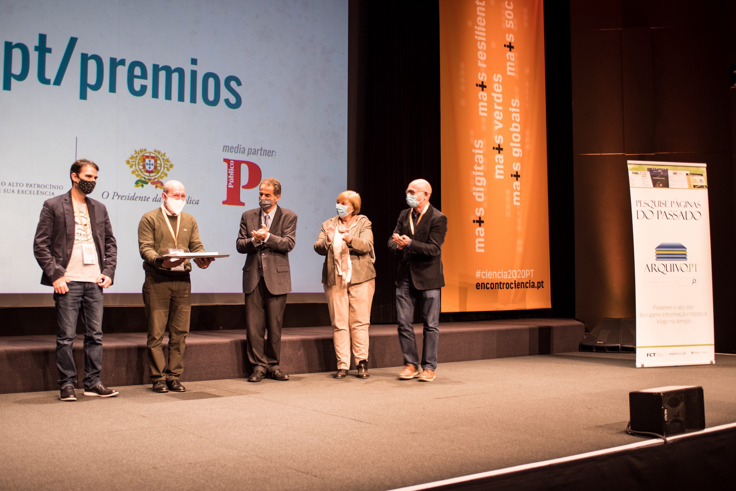 Entrega de prémios na sessão de encerramento do Encontro Ciência 2020