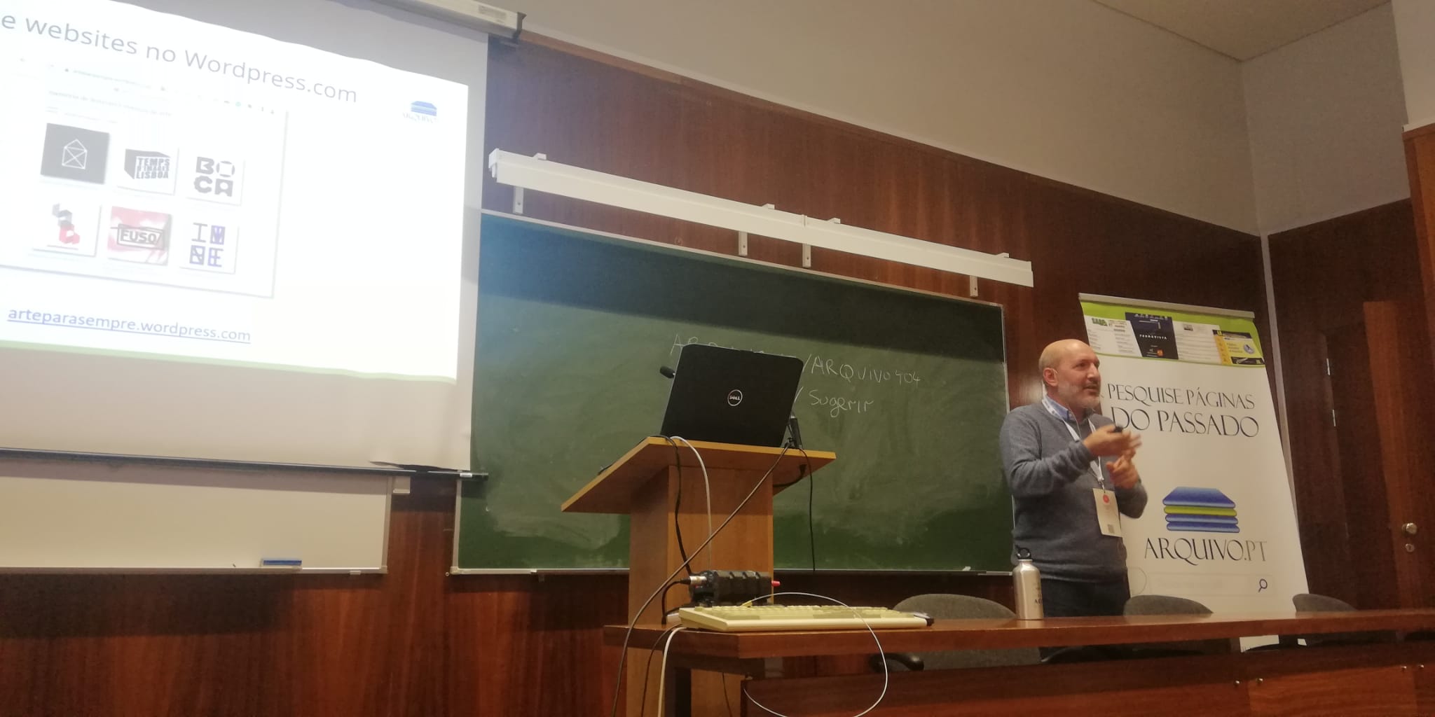 Ricardo Basílio na sessão do Arquivo.pt nas Jornadas FCCN 2022 em Viseu