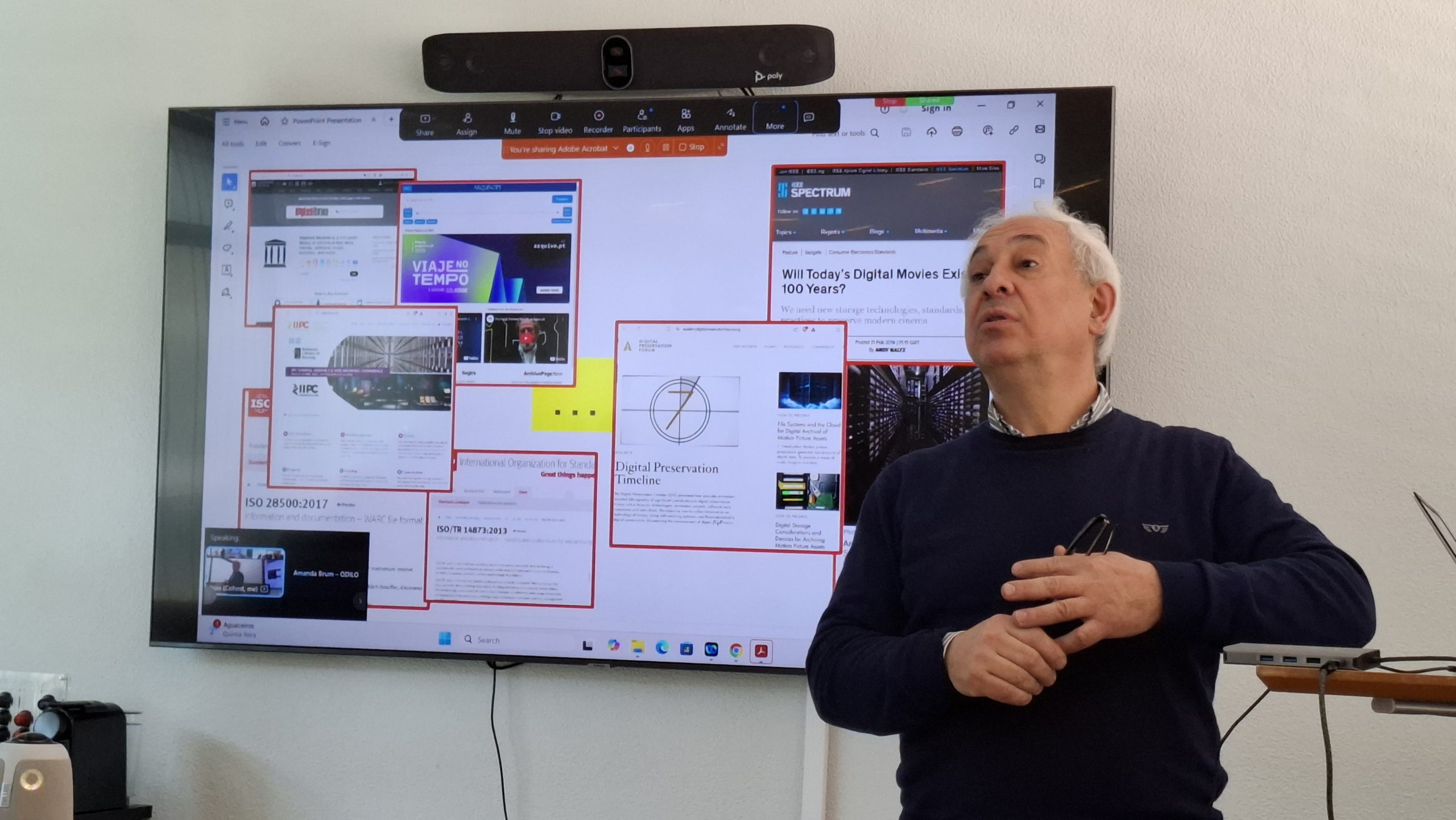 Professor José Borbinha, eArchiving workshop, 25 February 2025, at the Instituto Superior Técnico in Lisbon (José Tribolet Room)