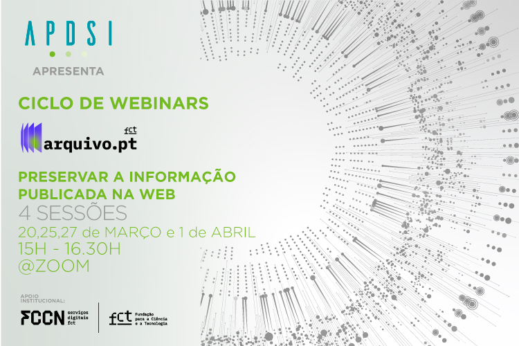 Ciclo de Webinars do Arquivo.pt com a APSDI