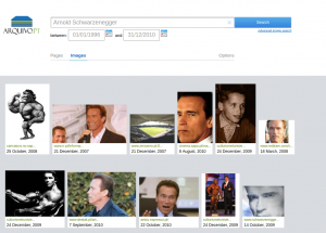 aArnold Schwarzenegger arquivo.pt image search