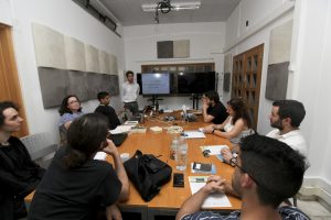 Meeting with invited researchers