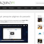 Novo site informativo do Arquivo.pt!